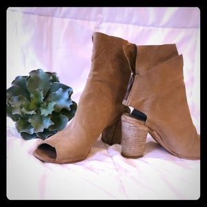 Free people open toe booties